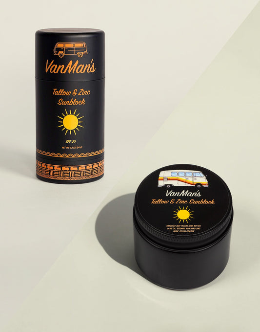 VanMan’s Tallow & Zinc SunBlock - 2 oz